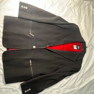 Versace Black Blazer with Red Lining